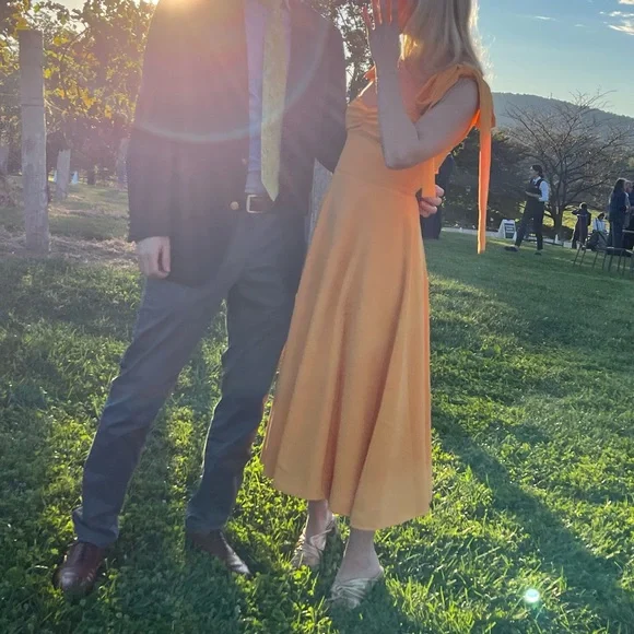 House of CB Alicia Yellow Midi Sundress - XS - Picture 10 of 16